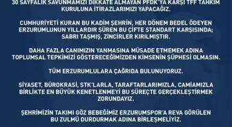Erzurumspor'a PFDK'dan ceza yağdı, 30 sayfalık savunma hazırlandı