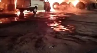 Hatay'daki Lastikçide Yangın Kısa Sürede Söndürüldü