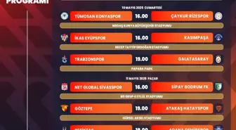 Süper Lig 35. Hafta Programı Belli Oldu