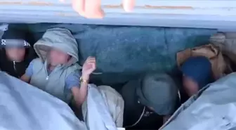 Amasya'da Durdurulan Tırda 10 Kaçak Göçmen Yakalandı