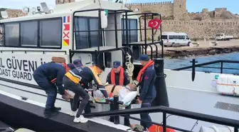 Bozcaada'da Solunum Yetmezliği Çeken Hasta Tıbbi Tahliye Edildi