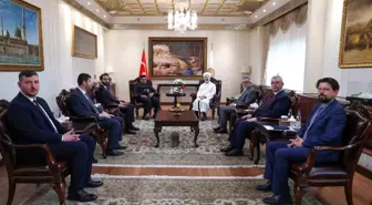 Diyanet İşleri Başkanı Erbaş, Dünya Müslüman Alimler Birliği Başkan Yardımcısı El-Beşir'i Ağırladı