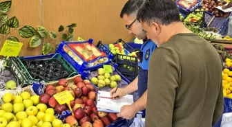 Aydın'da Zabıta Ekiplerinden Fiyat Etiketi Denetimi
