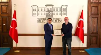 Bilecik Valisi'nden Çevreci Murat Yardımcı'ya Teşekkür Belgesi