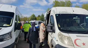 Hüyük'te Servis Araçlarına Denetim Yapıldı
