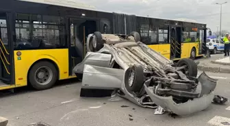 Kayseri'de Otobüs ile Otomobil Çarpıştı: 9 Yaralı