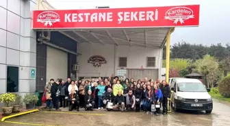 Görükle MTAL Öğrencileri Kestane Şekeri Üretimini İnceledi