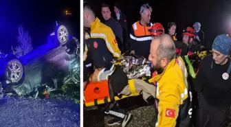 Rize'de hafif ticari araç takla attı: 3 ölü, 2 yaralı