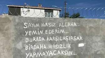 Tekirdağ'da Hırsızlığa Tepki: Duvar Yazısı İle Mesaj Gönderdi