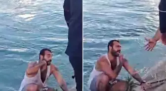 Sulama kanalına düşen genç, kendisini kurtarmaya gelenleri tehdit etti