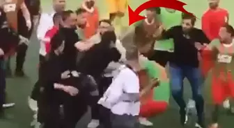 Amatör Lig maçında saha karıştı, polis futbolcuya kafa attı! Soruşturma açıldı