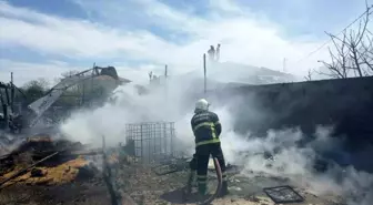 Edirne'de Samanlıkta Çıkan Yangın Eve Sıçradı