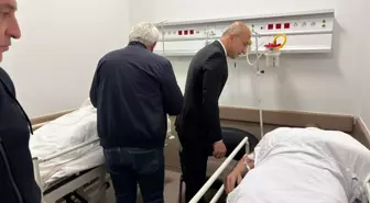 Maden Ocağındaki Göçükte Yaralanan İki İşçi Ziyaret Edildi