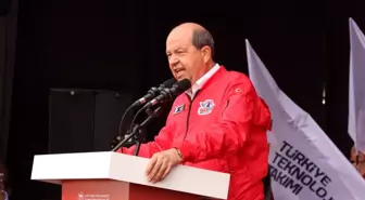 KKTC Cumhurbaşkanı Tatar: 'Türkiye'nin gücüyle, milli savunma sanayisinin başarılarıyla buradaki milli egemenliğimizi bir kez daha hep birlikte...