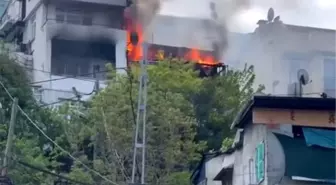 İstanbul Ortaköy'de Ahşap Binada Yangın Çıktı