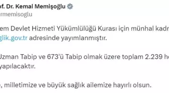 2 Bin 239 Hekim Ataması Gerçekleşiyor