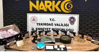 Tekirdağ'da Narkotik Operasyonunda Uyuşturucu ve Silahlar Ele Geçirildi