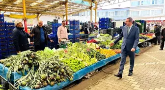 Kaymakam Özderin, Havran'daki Semt Pazarını Ziyaret Etti