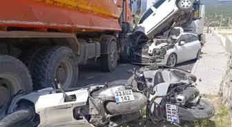 Kamyon önüne ne çıktıysa ezdi