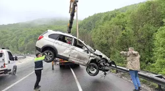 Bursa'da SUV Aracın Ormanlık Alana Uçması Sonucu 1 Ölü, 3 Yaralı