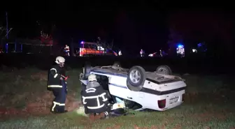 Kastamonu'da Tofaş Marka Araç 40 Metreden Tarım Arazisine Uçtu