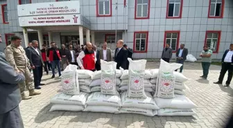 Ağrı'nın Patnos İlçesinde Kuru Fasulye Tohumu Dağıtımı Yapıldı