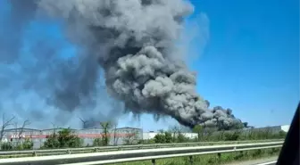 Tekirdağ'da Fabrikada Yangın Çıktı