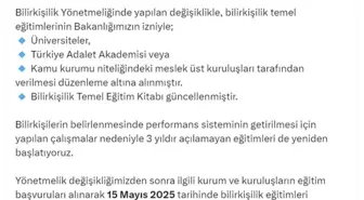 Bilirkişilik Yönetmeliğinde Önemli Değişiklikler Yapıldı