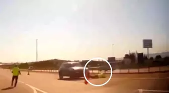 Tekirdağ'da 'Dur' İhtarına Uymayan Cip Sürücüsü Polis Memuruna Çarptı