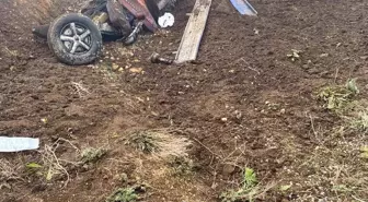 Kayseri'de Traktör Şarampole Yuvarlandı: Sürücü Yaralandı