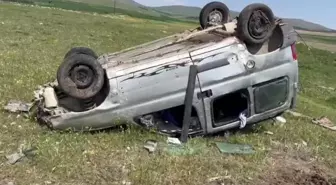 Konya'da Takla Atan Araçta 2 Kişi Yaralandı
