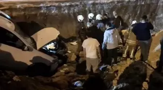 İstanbul'da Kontrolden Çıkan Otomobil İnşaat Bekçisine Çarptı