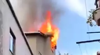 Ataşehir'de 3 Katlı Binada Yangın
