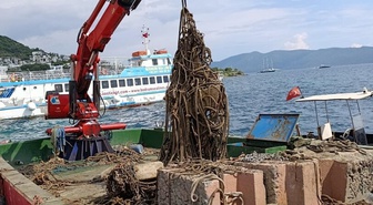 Bodrum'da Deniz Dibi Temizliği: 130 Ton Atık Çıkartıldı