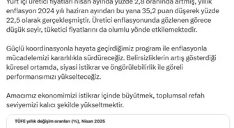 Cumhurbaşkanı Yardımcısı Yılmaz: Enflasyonla Mücadelede Kararlıyız