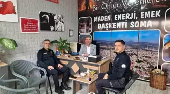 Soma'da Emniyet Müdürü Muhtarlarla İstişarede Bulundu