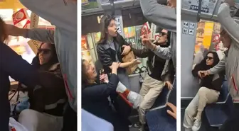 Tramvayda kadın yolcular arasında tekme ve küfürlü 'koltuk' kavgası