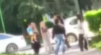 Ankara'da 4 kız saç saça baş başa birbirlerine girdi
