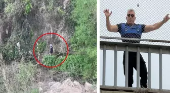 Dilenci önde zabıta amiri arkada adeta maraton koşusuna çıktılar