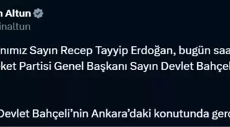 Cumhurbaşkanı Erdoğan, MHP lideri Bahçeli'yi ziyaret edecek