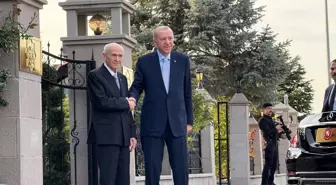 Cumhurbaşkanı Erdoğan ve Bahçeli bir araya geldi (2)