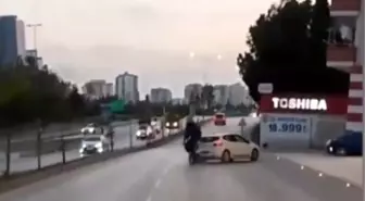 Adana'da Motosiklet Kazası Kask Kamerasında Anbean Kaydedildi