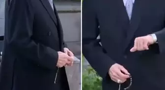 MHP lideri Devlet Bahçeli, Cumhurbaşkanı Erdoğan'ı elinde tespihle bekledi