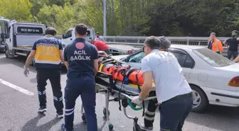 Bolu'da Otoyolda Trafik Kazası: 3 Yaralı