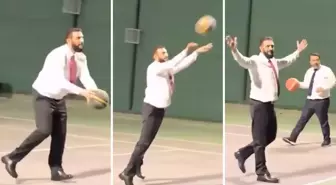 Suriye Cumhurbaşkanı Ahmed Şara Dışişleri Bakanı ile basketbol oynadı