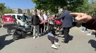 Tekirdağ'da Ters Yönde Giden Motosiklet Kaza Yaptı