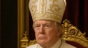 Trump'tan 'Papa' görseli sorusuna yanıt: Bunu yapan ben değilim