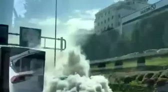 Bursa'da Motor Arızası Trafikte Panik Yarattı