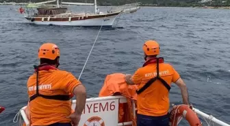 Bodrum'da Su Alan Tekne Kurtarıldı