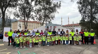 Çine'de Anaokulu Öğrencilerine Trafik Eğitimi Verildi